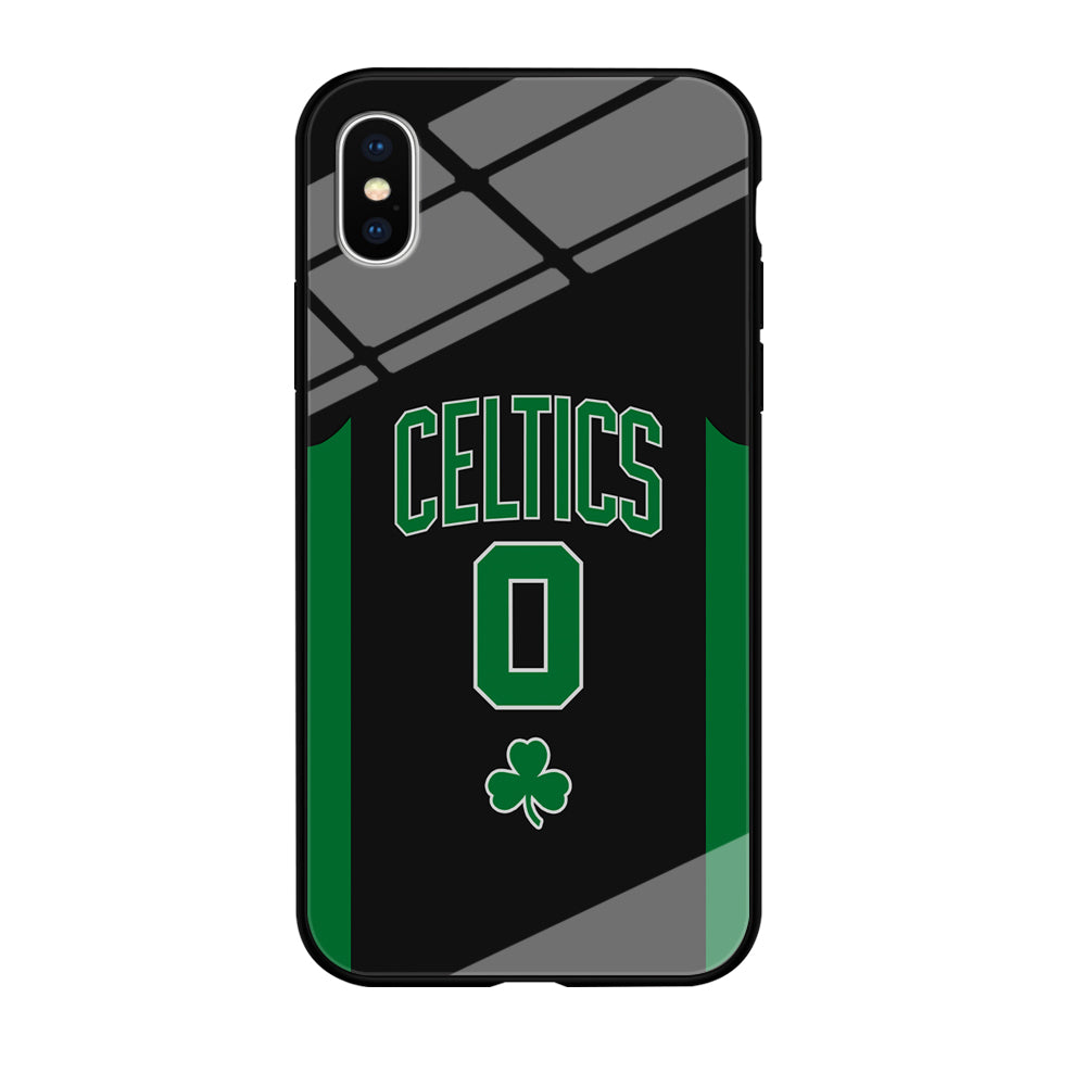 Boston Celtics Zero Numbers iPhone X Case