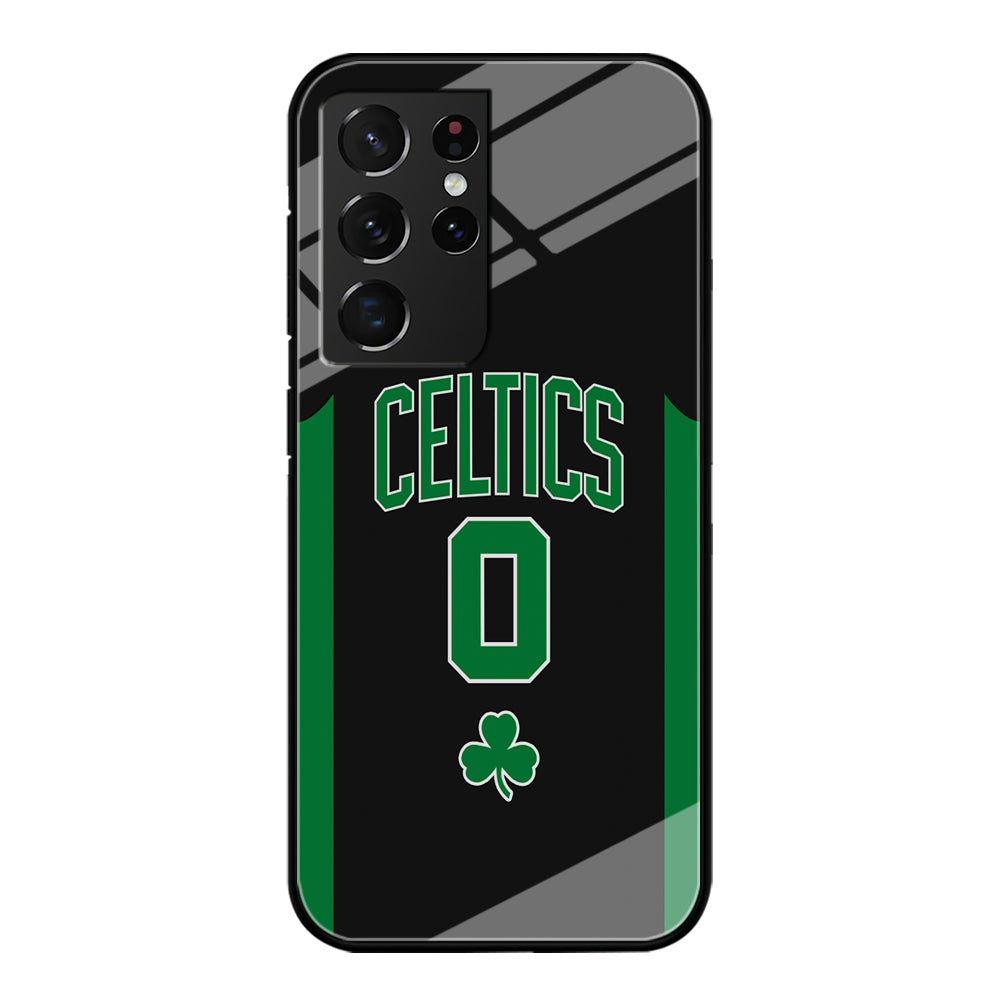 Boston Celtics Zero Numbers Samsung Galaxy S21 Ultra Case