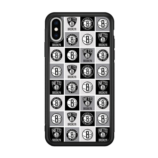 Brooklyn Nets Collage Of Logo iPhone XS Case