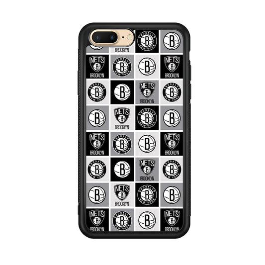 Brooklyn Nets Collage Of Logo iPhone 8 Plus Case