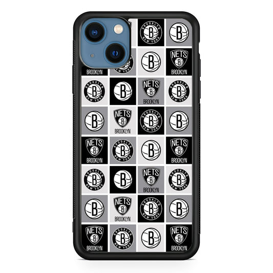 Brooklyn Nets Collage Of Logo iPhone 13 Case