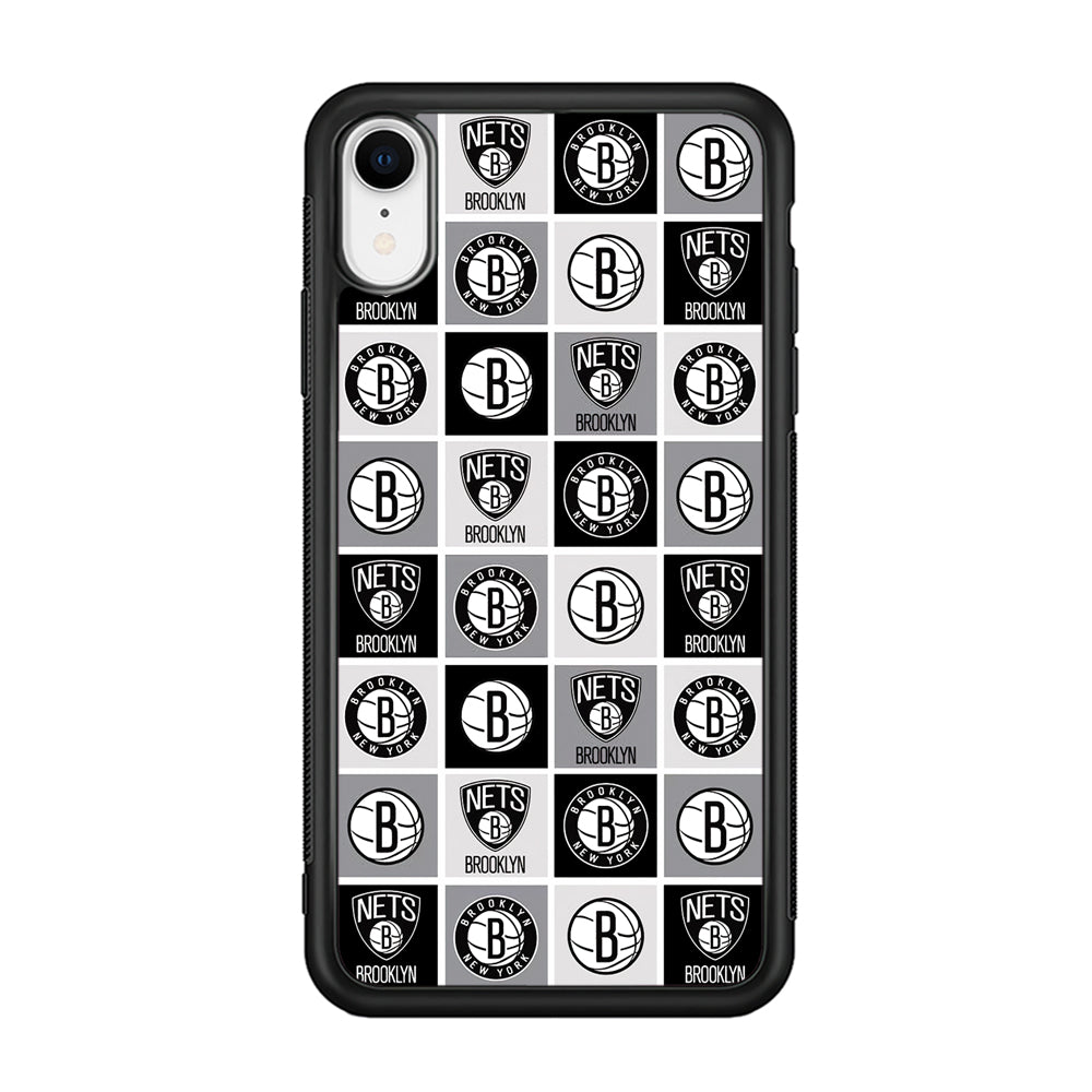 Brooklyn Nets Collage Of Logo iPhone XR Case