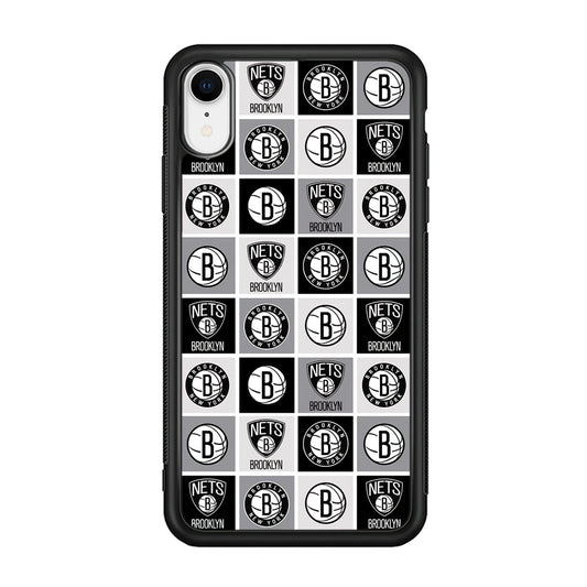 Brooklyn Nets Collage Of Logo iPhone XR Case