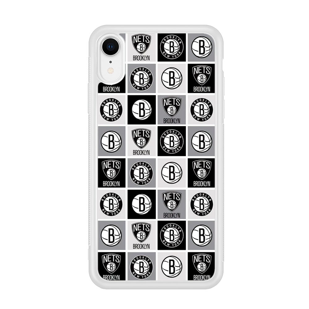 Brooklyn Nets Collage Of Logo iPhone XR Case
