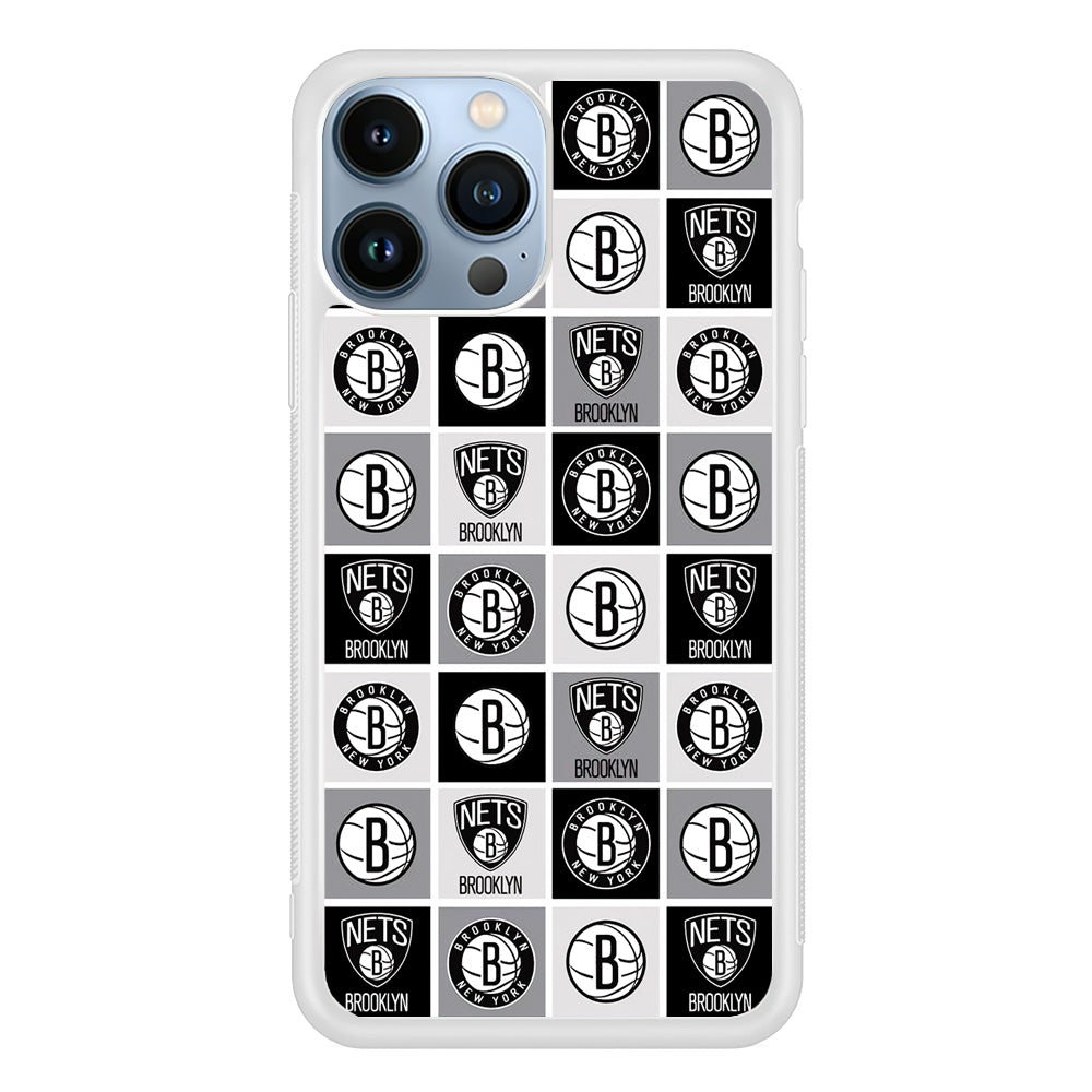 Brooklyn Nets Collage Of Logo iPhone 13 Pro Max Case