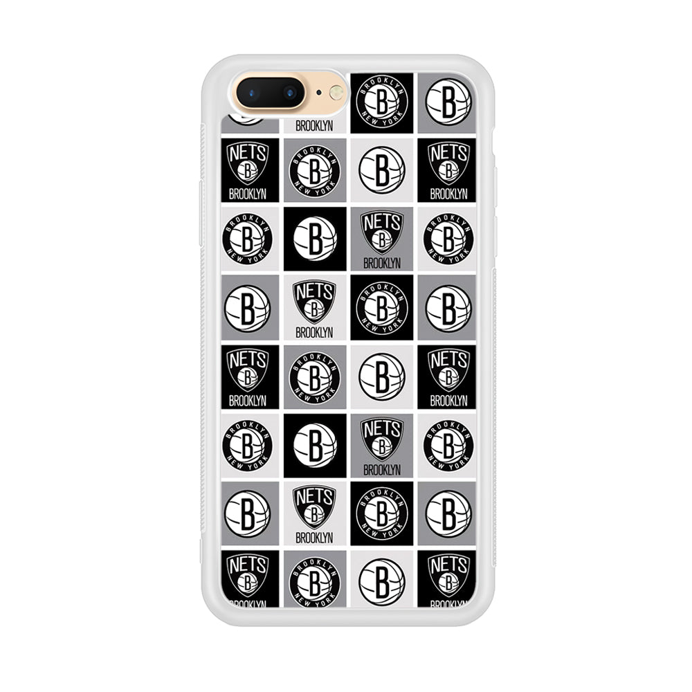 Brooklyn Nets Collage Of Logo iPhone 8 Plus Case