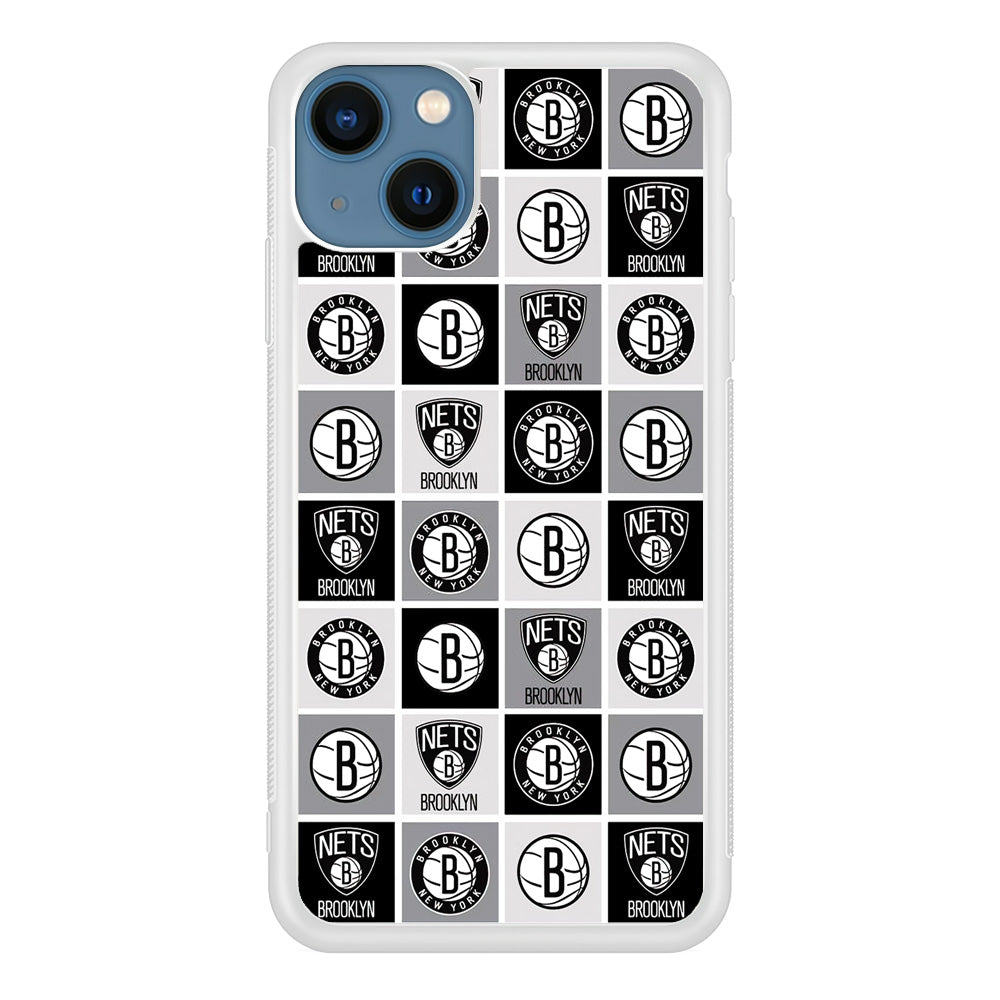 Brooklyn Nets Collage Of Logo iPhone 13 Case