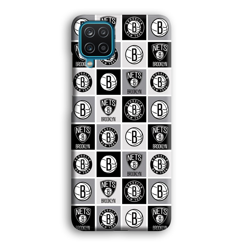 Brooklyn Nets Collage Of Logo Samsung Galaxy A12 Case