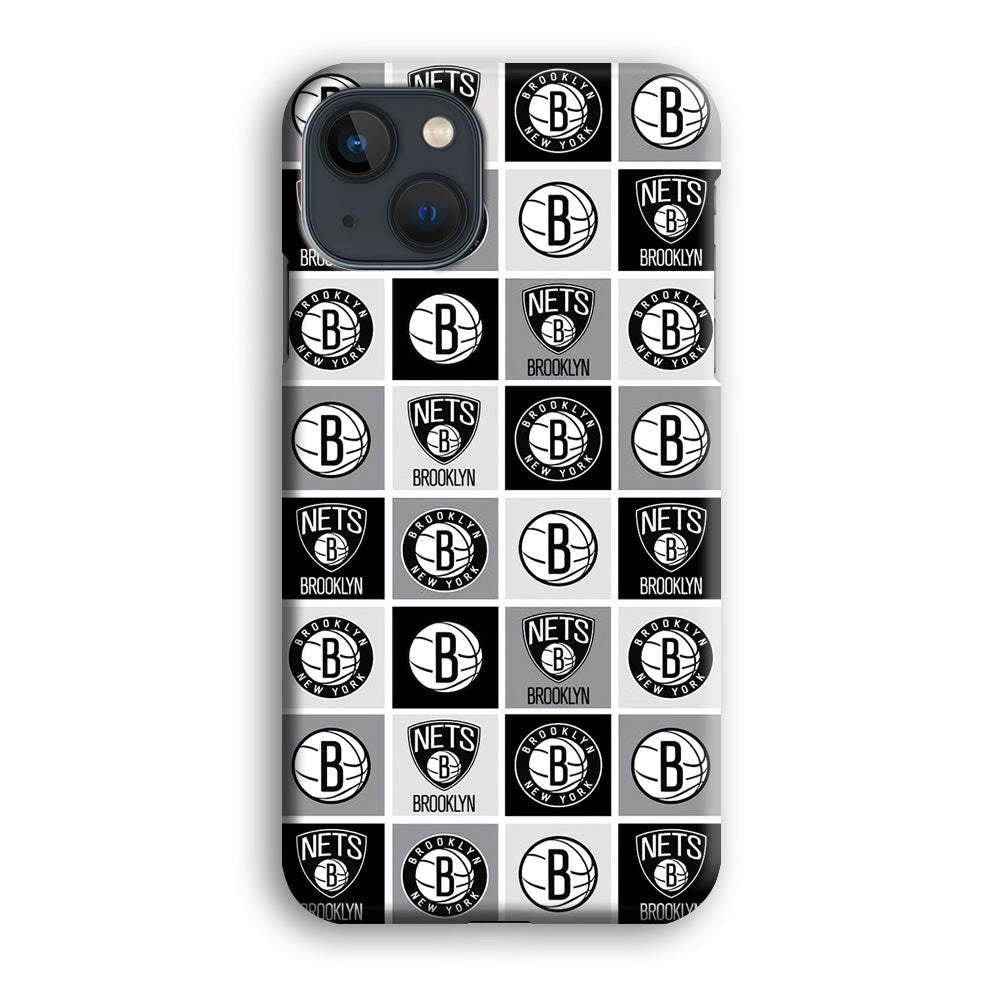 Brooklyn Nets Collage Of Logo iPhone 13 Case