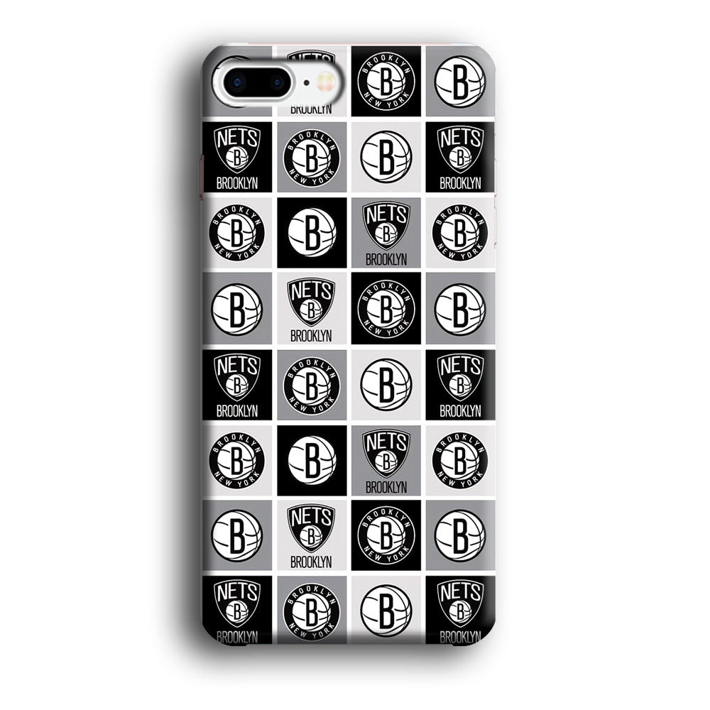 Brooklyn Nets Collage Of Logo iPhone 8 Plus Case