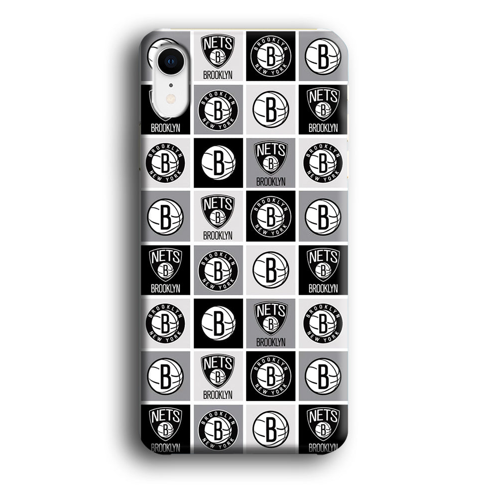 Brooklyn Nets Collage Of Logo iPhone XR Case