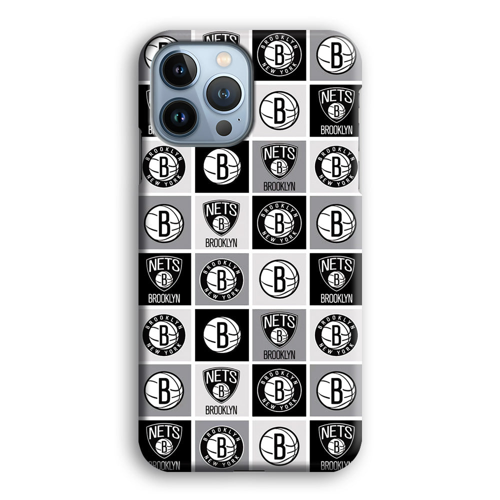 Brooklyn Nets Collage Of Logo iPhone 13 Pro Max Case