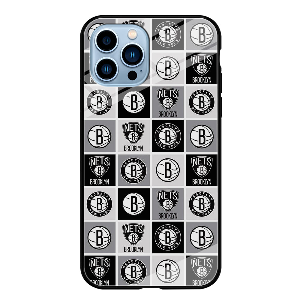 Brooklyn Nets Collage Of Logo iPhone 13 Pro Max Case