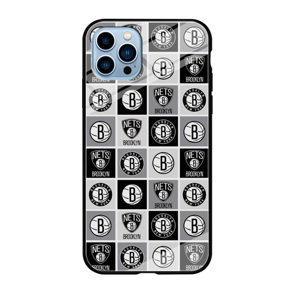 Brooklyn Nets Collage Of Logo iPhone 12 Pro Case