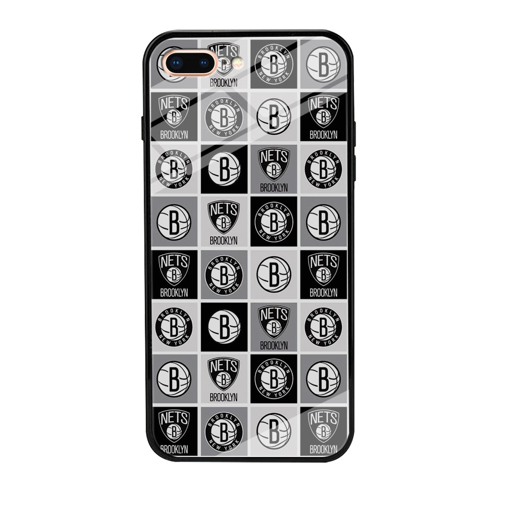 Brooklyn Nets Collage Of Logo iPhone 8 Plus Case