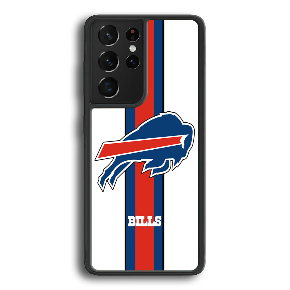 Buffalo Bills Stripe Samsung Galaxy S21 Ultra Case