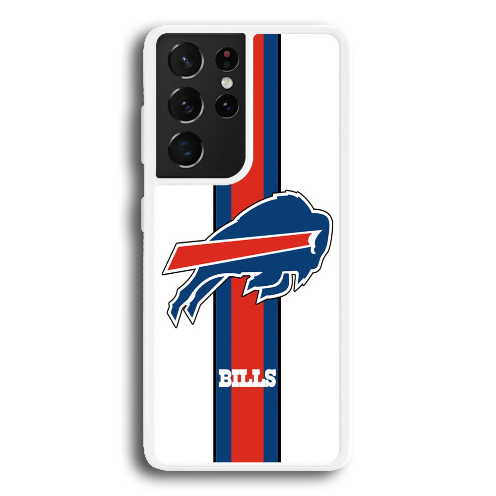 Buffalo Bills Stripe Samsung Galaxy S21 Ultra Case