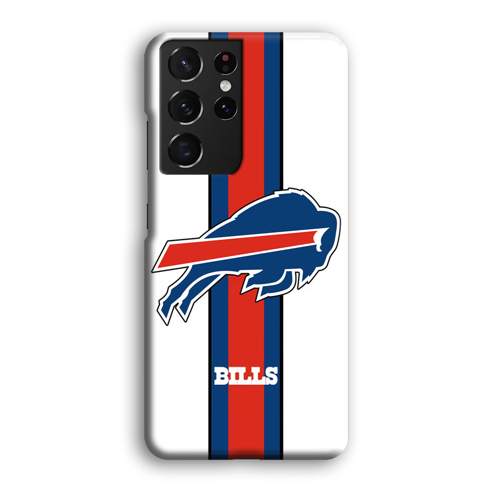 Buffalo Bills Stripe Samsung Galaxy S21 Ultra Case