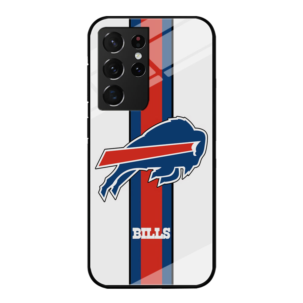 Buffalo Bills Stripe Samsung Galaxy S21 Ultra Case