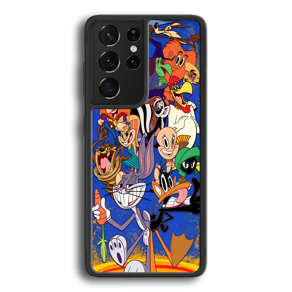 Bugs Bunny And Daffy Duck With Family Samsung Galaxy S21 Ultra Case