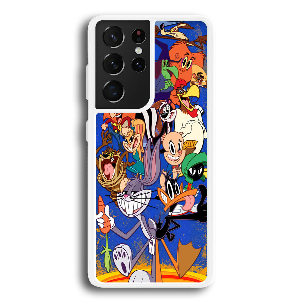 Bugs Bunny And Daffy Duck With Family Samsung Galaxy S21 Ultra Case