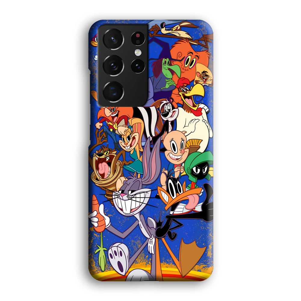 Bugs Bunny And Daffy Duck With Family Samsung Galaxy S21 Ultra Case