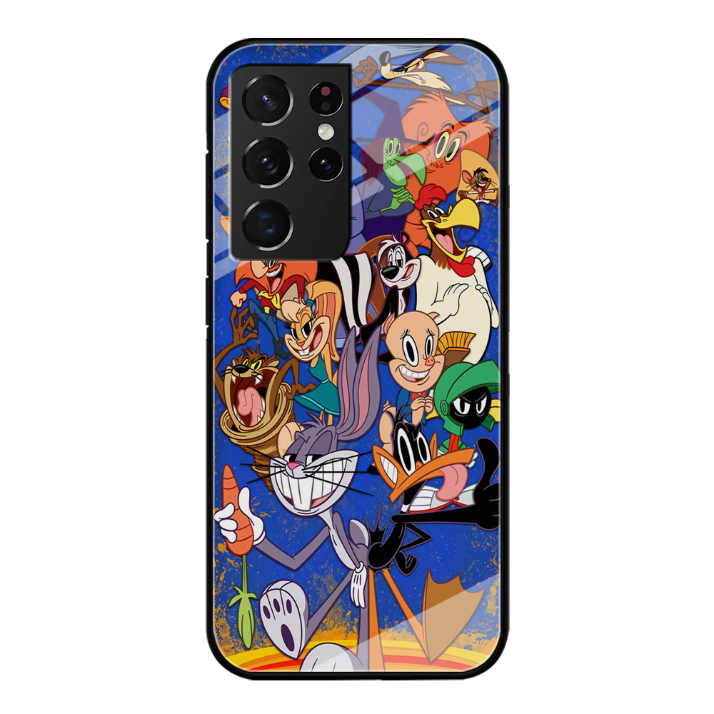 Bugs Bunny And Daffy Duck With Family Samsung Galaxy S21 Ultra Case