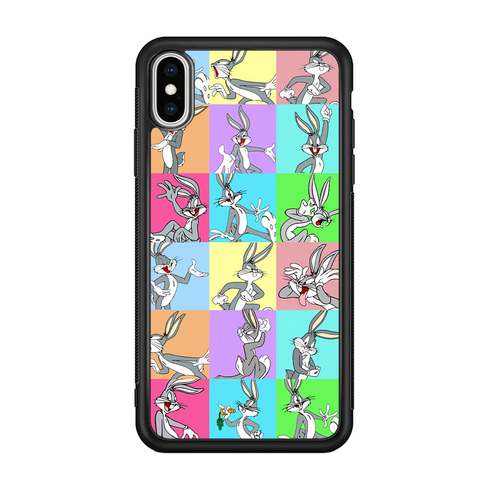 Bugs Bunny Fun Colour Collage iPhone X Case