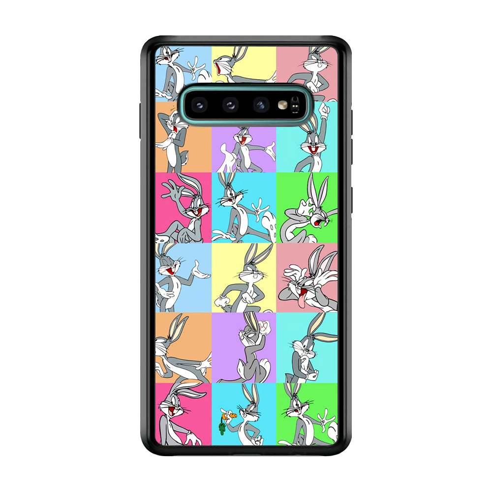 Bugs Bunny Fun Colour Collage Samsung Galaxy S10 Case