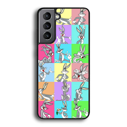 Bugs Bunny Fun Colour Collage Samsung Galaxy S21 Case