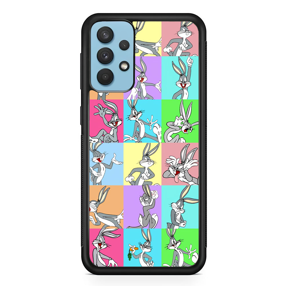 Bugs Bunny Fun Colour Collage Samsung Galaxy A32 Case