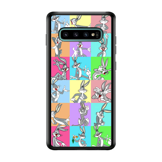 Bugs Bunny Fun Colour Collage Samsung Galaxy S10 Plus Case
