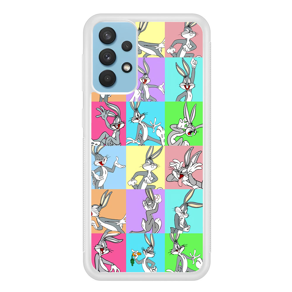 Bugs Bunny Fun Colour Collage Samsung Galaxy A32 Case