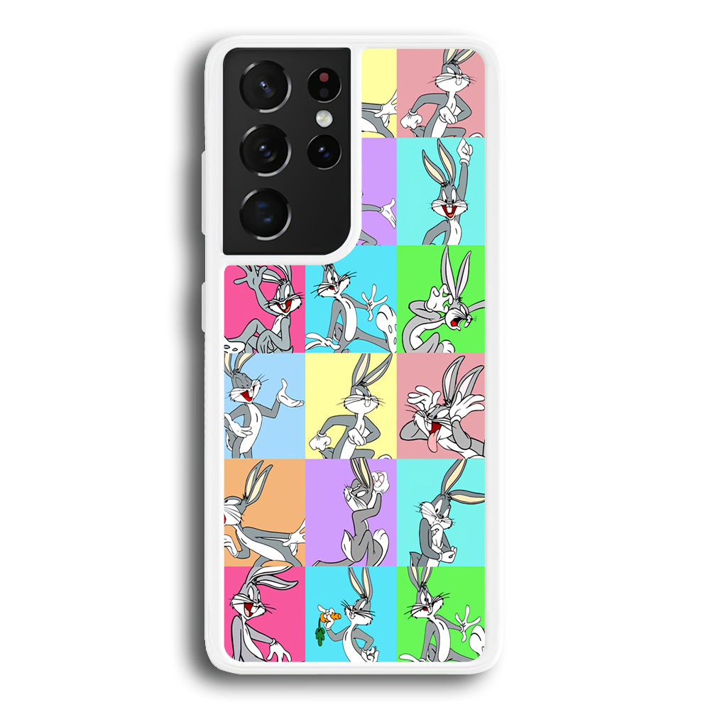 Bugs Bunny Fun Colour Collage Samsung Galaxy S21 Ultra Case