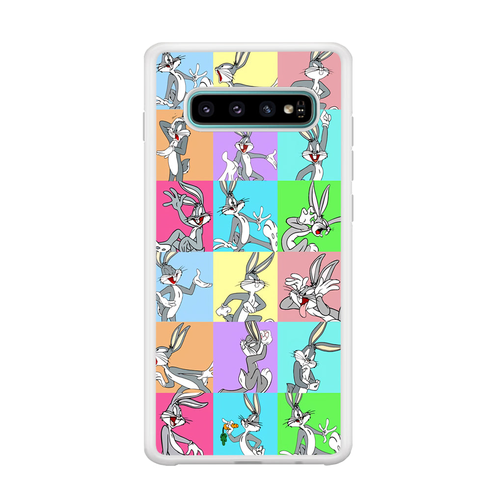 Bugs Bunny Fun Colour Collage Samsung Galaxy S10 Case