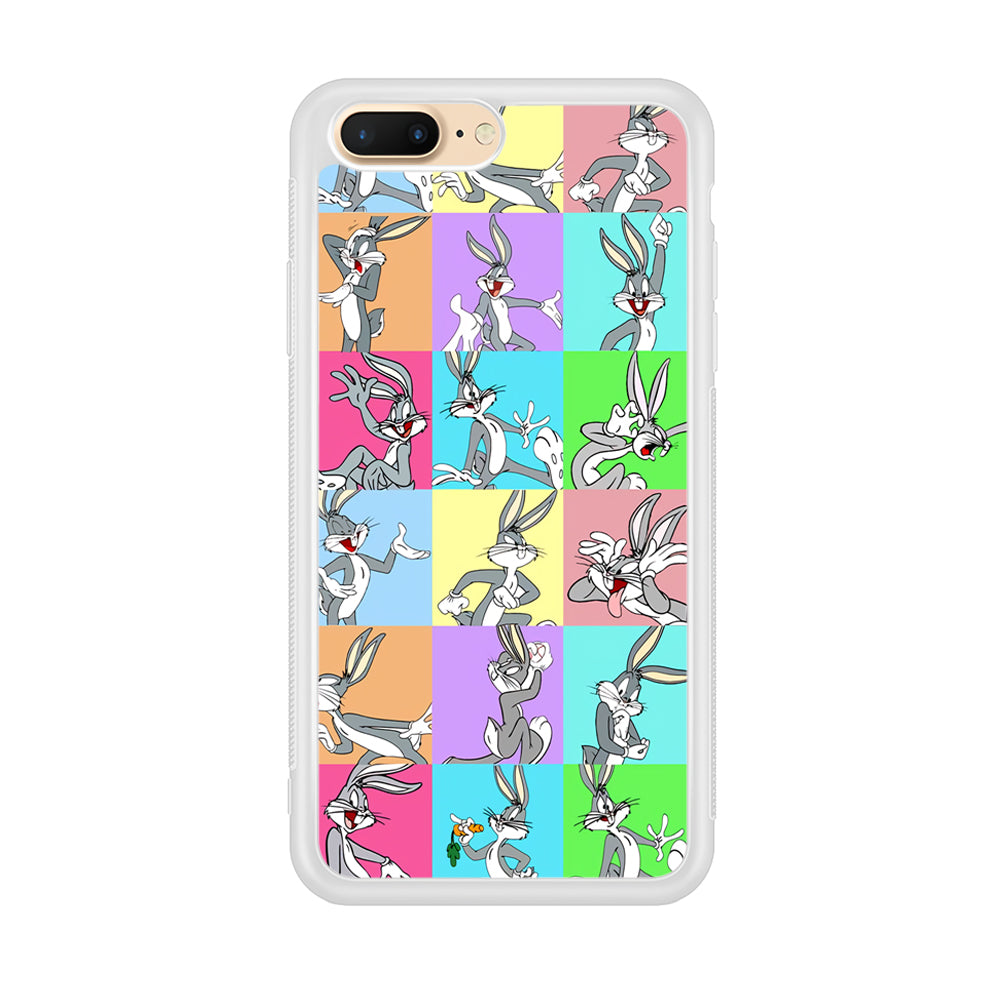 Bugs Bunny Fun Colour Collage iPhone 8 Plus Case