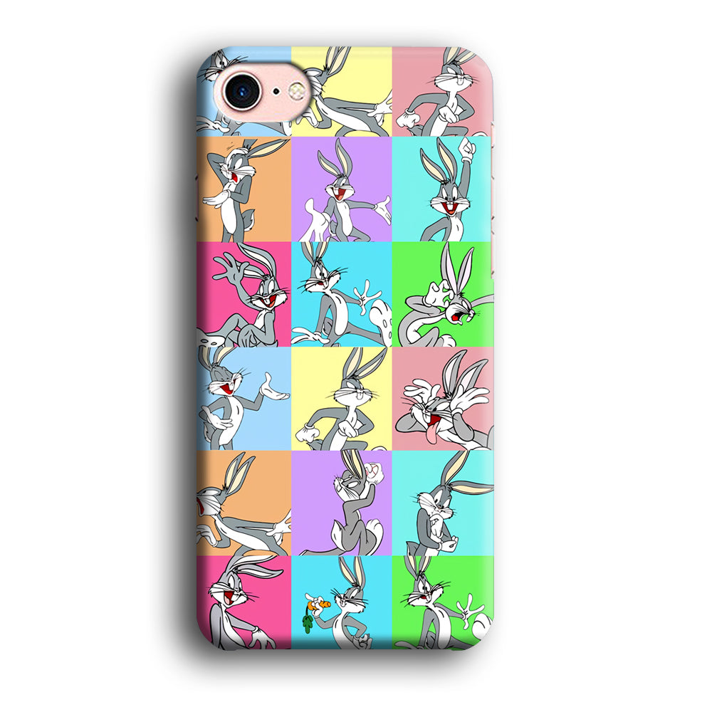 Bugs Bunny Fun Colour Collage iPhone 8 Case