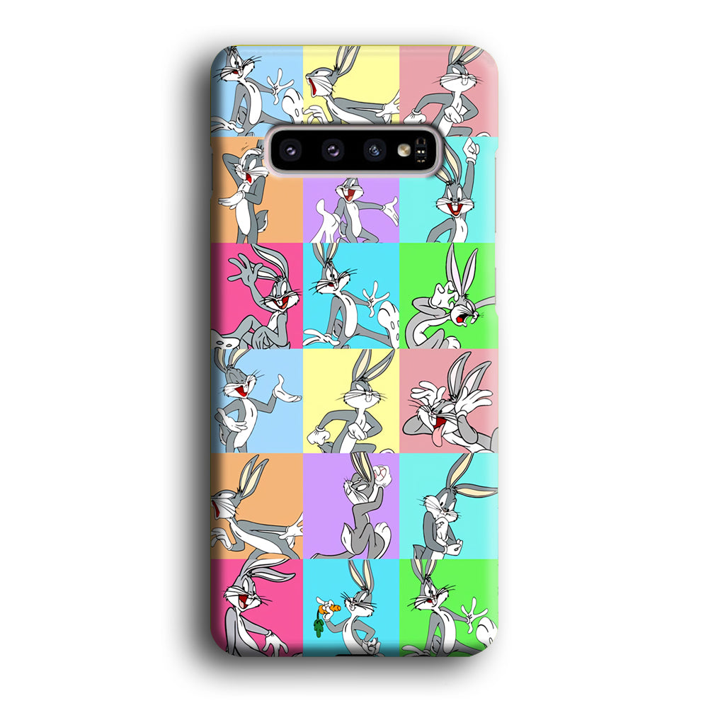 Bugs Bunny Fun Colour Collage Samsung Galaxy S10 Case