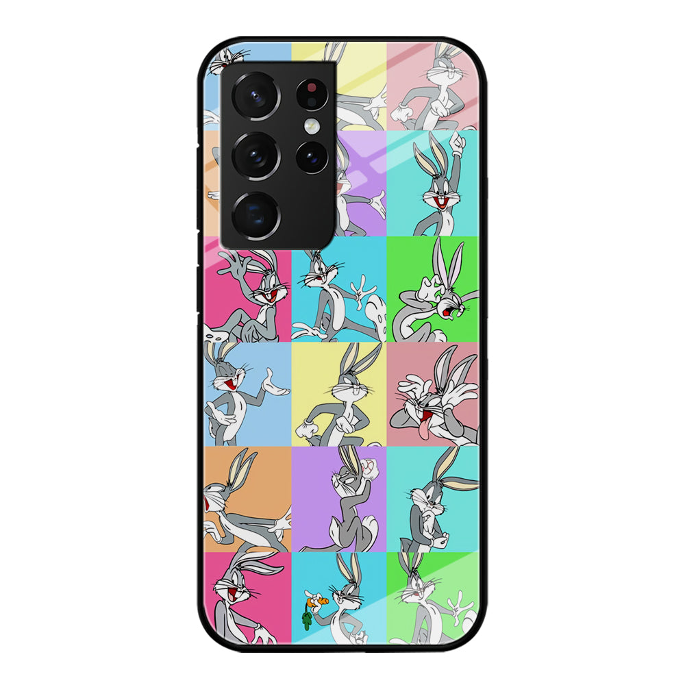 Bugs Bunny Fun Colour Collage Samsung Galaxy S21 Ultra Case