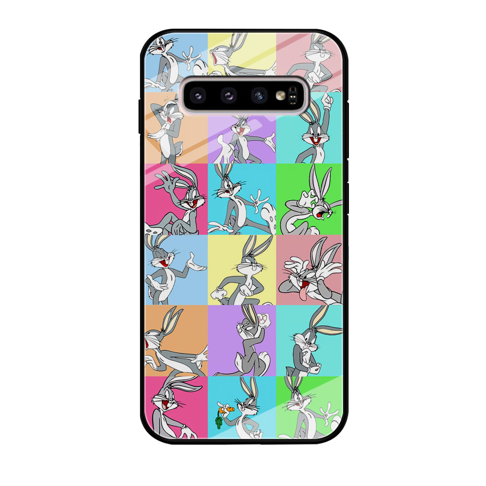 Bugs Bunny Fun Colour Collage Samsung Galaxy S10 Case