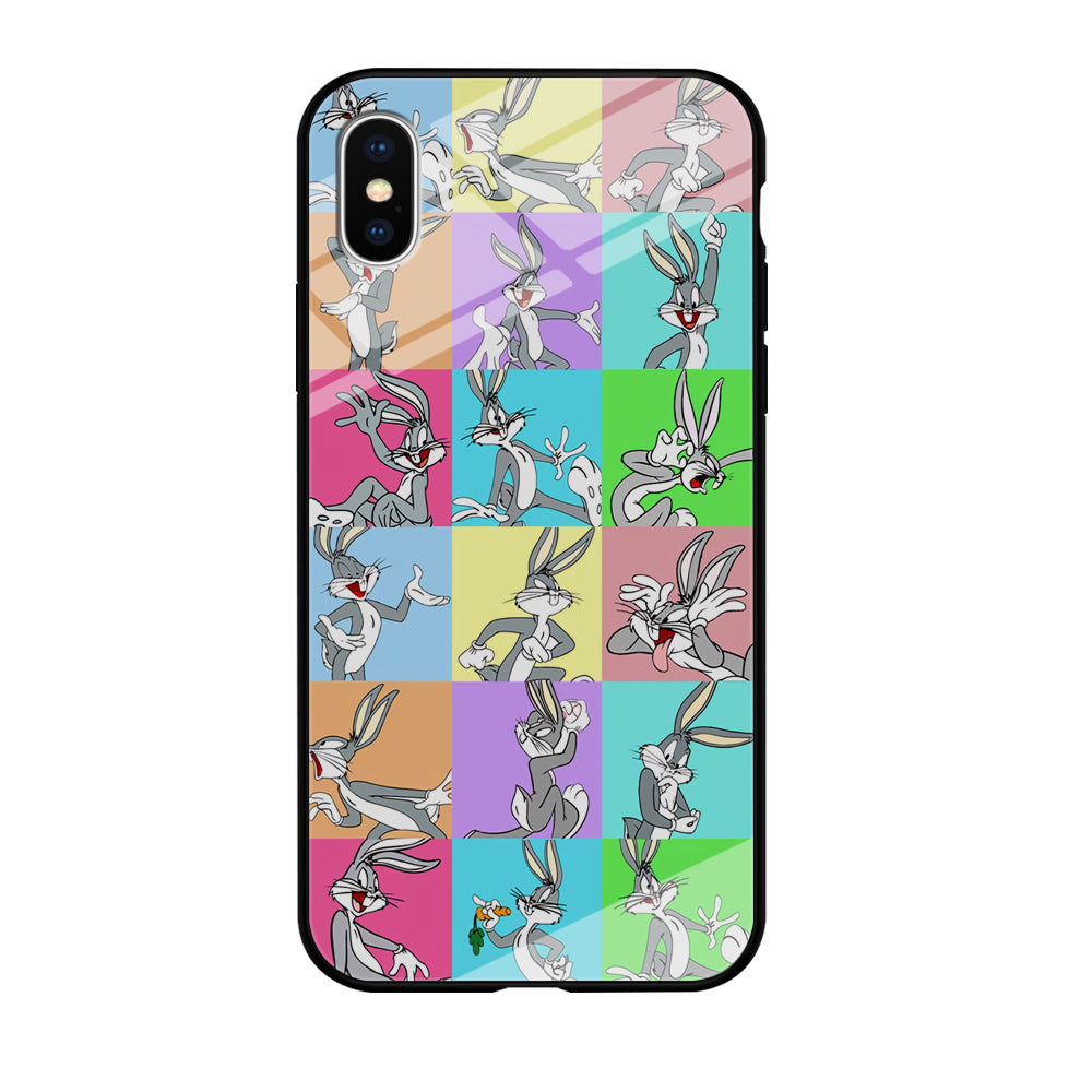 Bugs Bunny Fun Colour Collage iPhone X Case