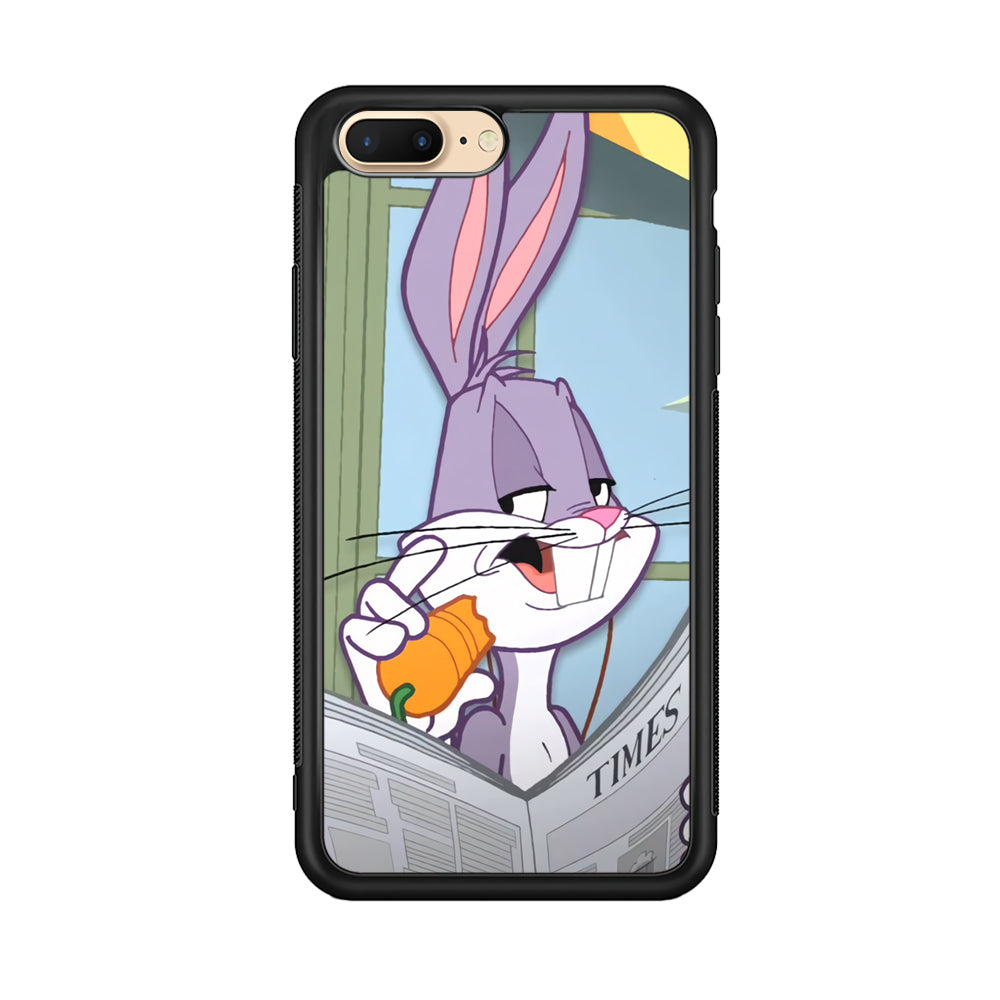 Bugs Bunny Reading The Newspaper iPhone 8 Plus Case