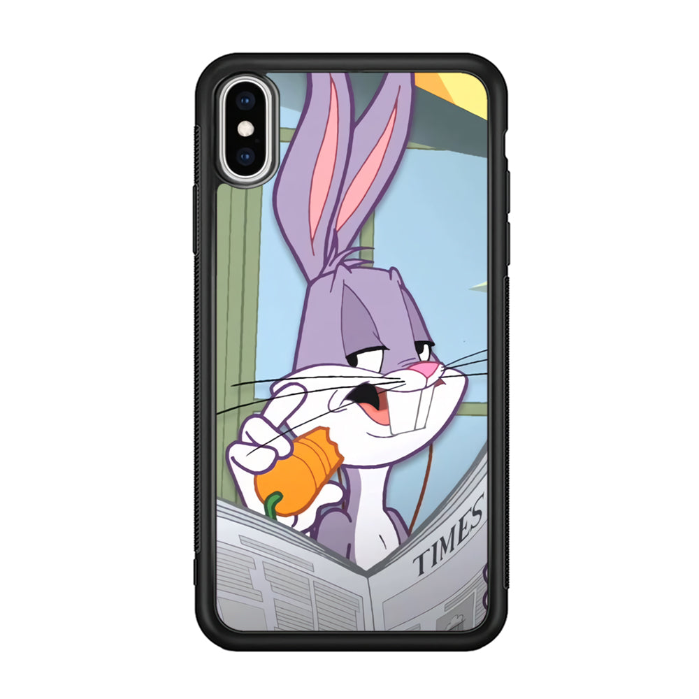 Bugs Bunny Reading The Newspaper iPhone X Case