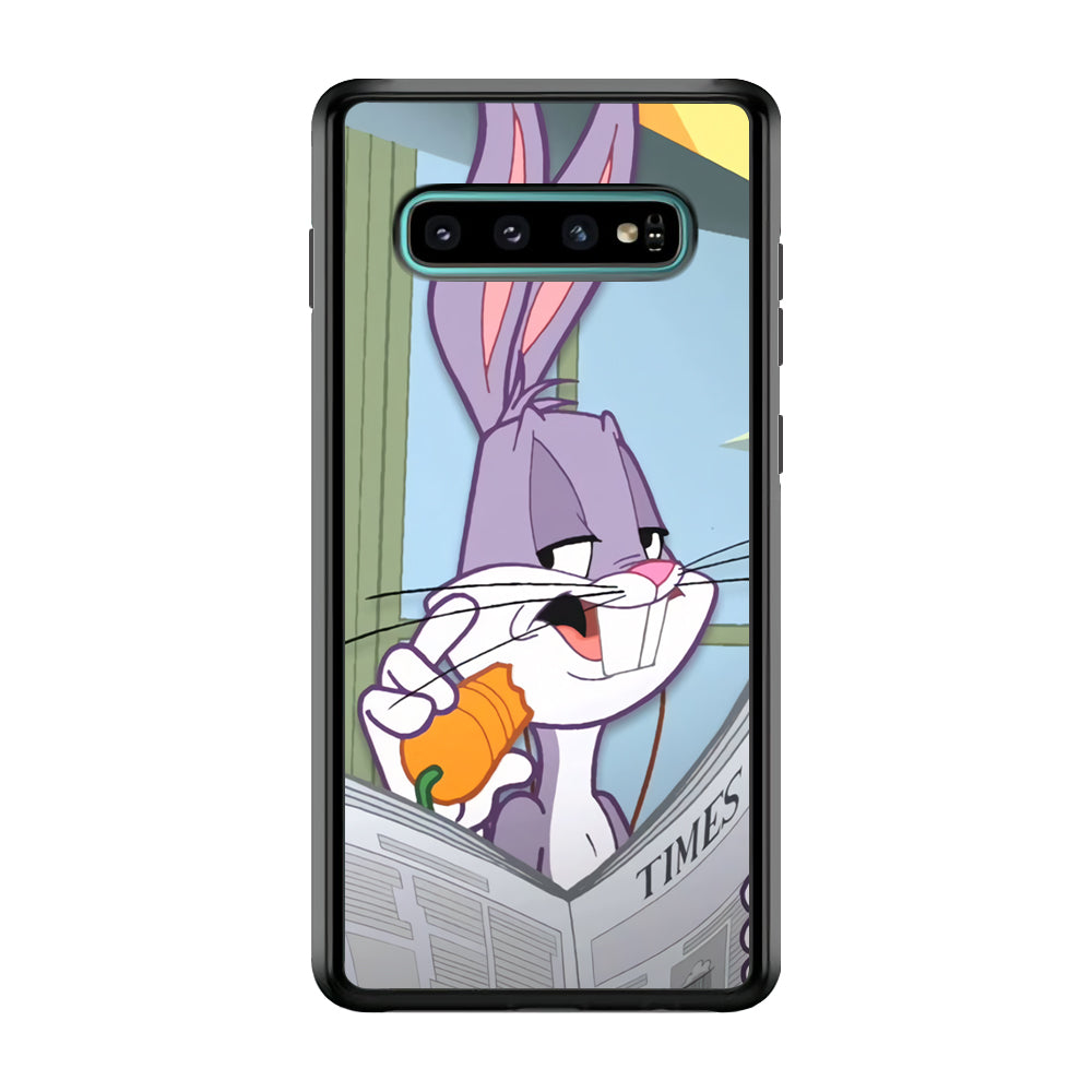 Bugs Bunny Reading The Newspaper Samsung Galaxy S10 Case