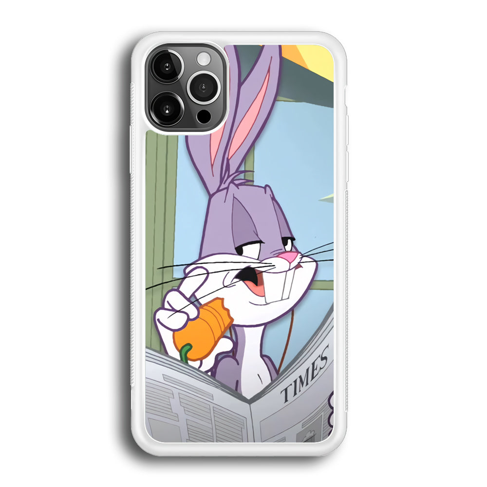Bugs Bunny Reading The Newspaper iPhone 12 Pro Case