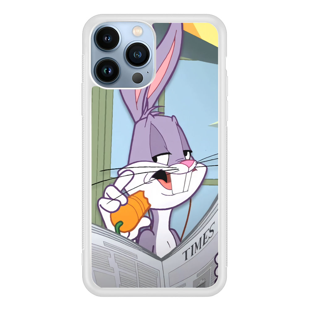 Bugs Bunny Reading The Newspaper iPhone 13 Pro Max Case