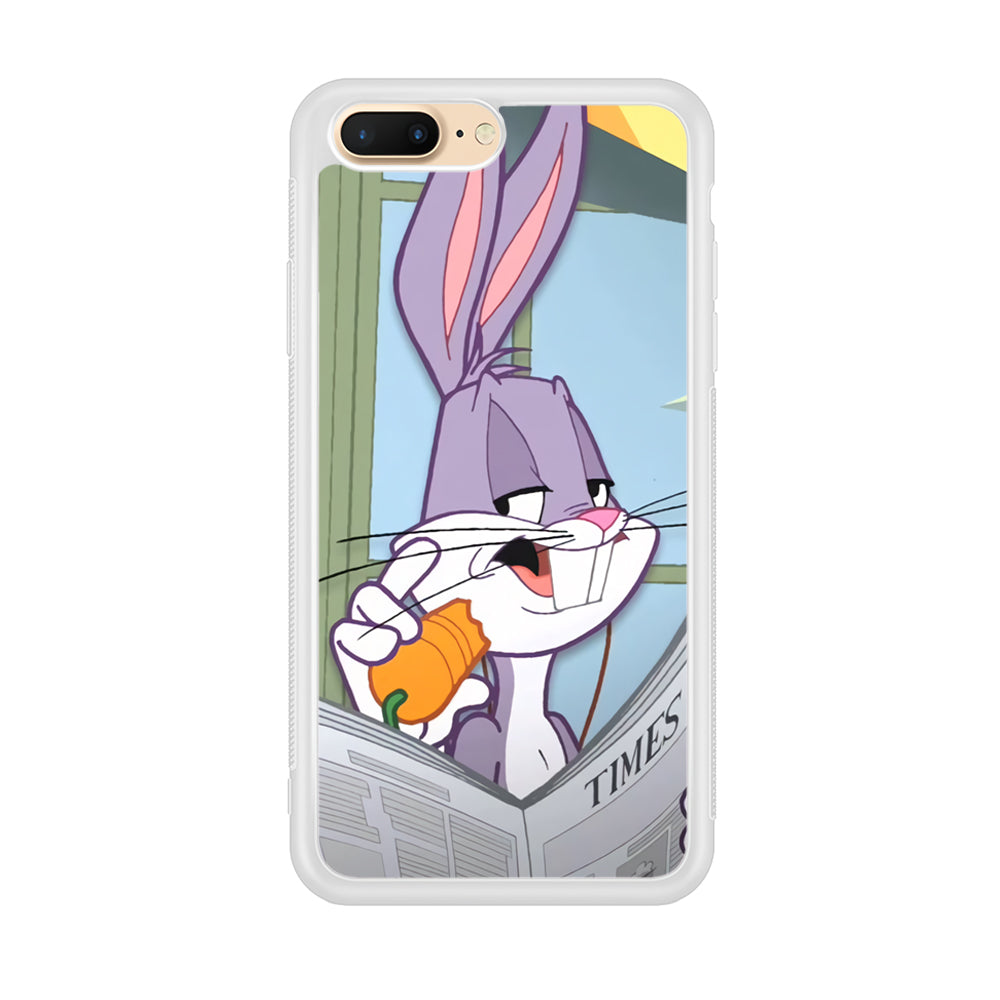 Bugs Bunny Reading The Newspaper iPhone 8 Plus Case