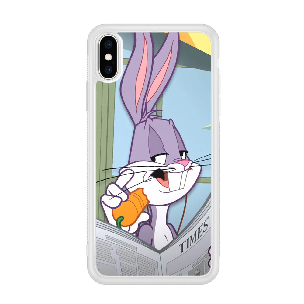 Bugs Bunny Reading The Newspaper iPhone X Case