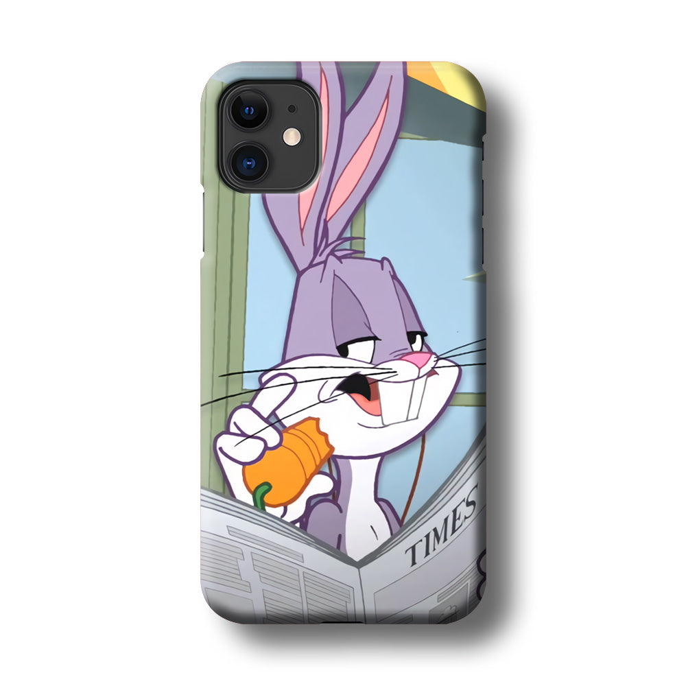 Bugs Bunny Reading The Newspaper iPhone 11 Case