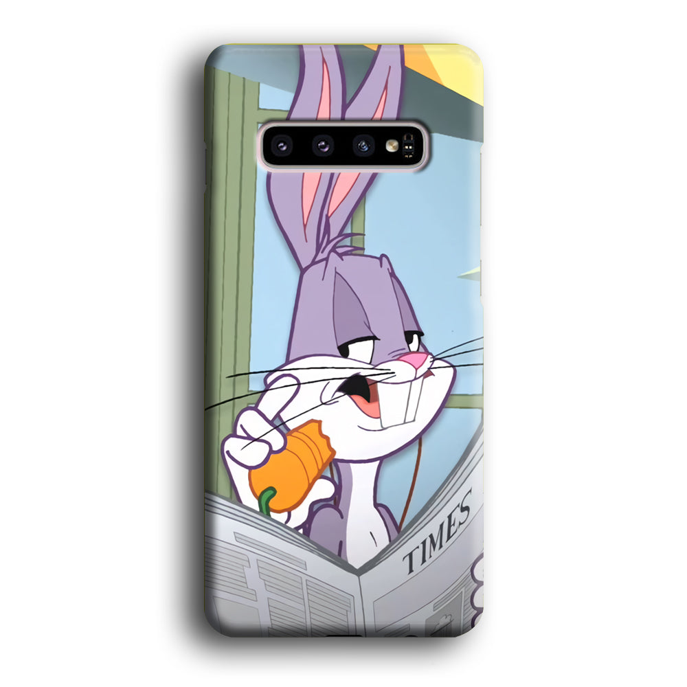 Bugs Bunny Reading The Newspaper Samsung Galaxy S10 Case